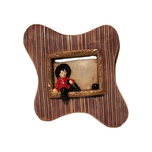 Other - 3D Ceramic Asian Oriental Child‎ Wall Hanging 40's 50's 10x10